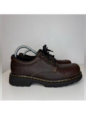 Dr. Martens Lace Up Loafers Chunky Brown Leather Y2K Women’s 11 Men’s 10 Vintage